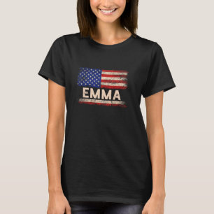Camiseta Emma First Name Shirt Emma Name American Flag