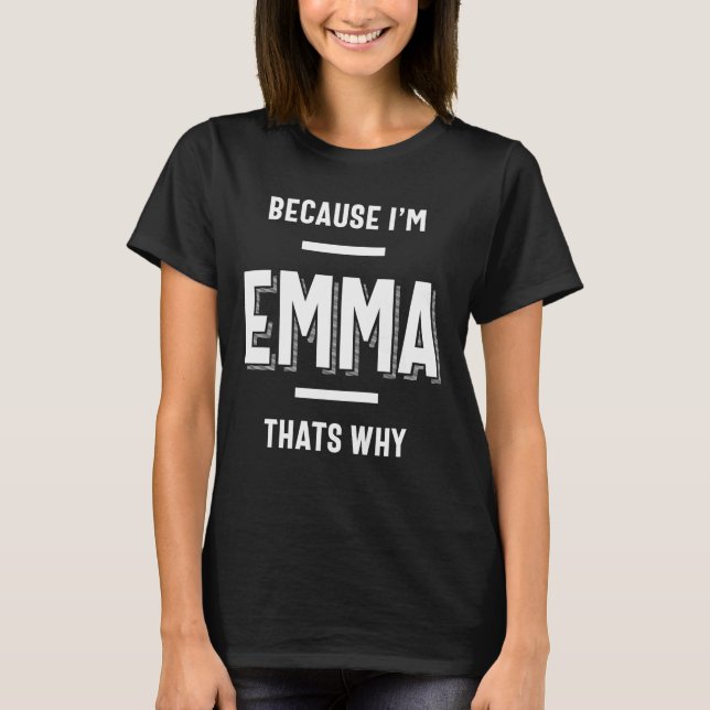Camiseta Emma Name Personally Women Girl (Frente)