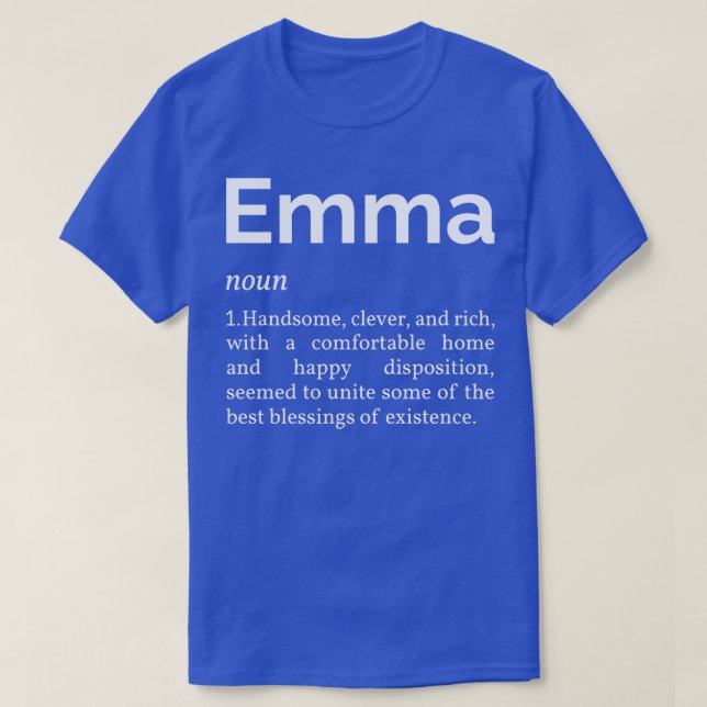 Camiseta Emma Woodhouse Definition (Frente do Design)