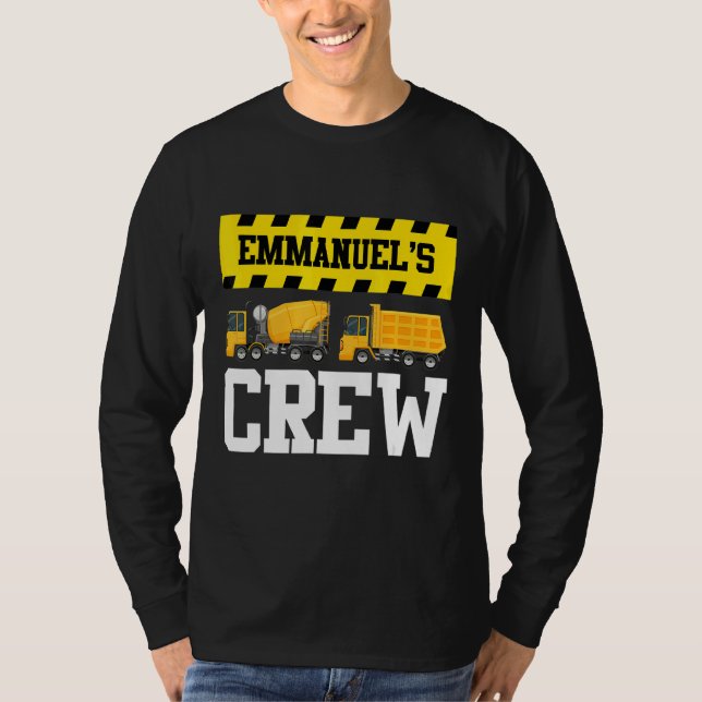 Camiseta Emmanuel Construction Crew Custom Dumpcaminhão - B (Frente)