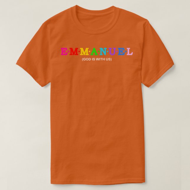 Camiseta Emmanuel Deus Está Conosco (Frente do Design)