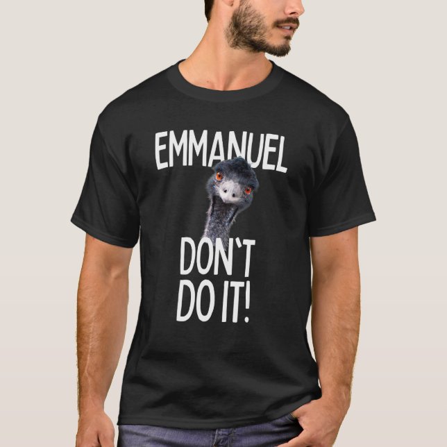 Camiseta Emmanuel não faz isso Emu Viral Cute Hit (Frente)