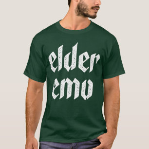 Camiseta Emo Antigo para Velhos Fãs de Música Emo Alternati