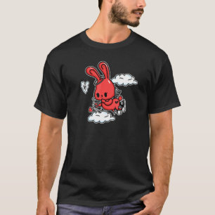 Camiseta Emo Bunny Emo Angel Alt Aestic Soft Gótico Valent