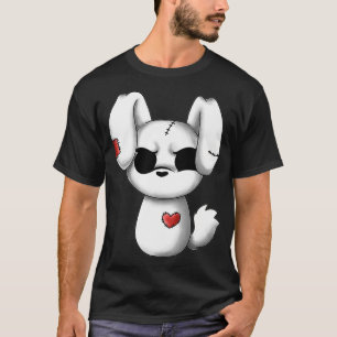 Camiseta Emo Chibi Kawaii Páscoa Gótico Emo Bunny Premium