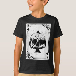 Camiseta Emo Gothic e Punk Ace do jogo de pôquer do Spades