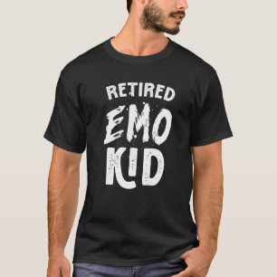 Camiseta Emo Kid Gótico Homens Aposentado