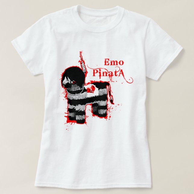 Camiseta emo pinata (Frente do Design)