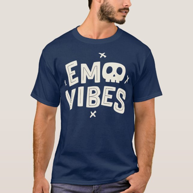 Camiseta Emo Vibes Pastel Gótico Emo Punk Roupas Com Emo (Frente)