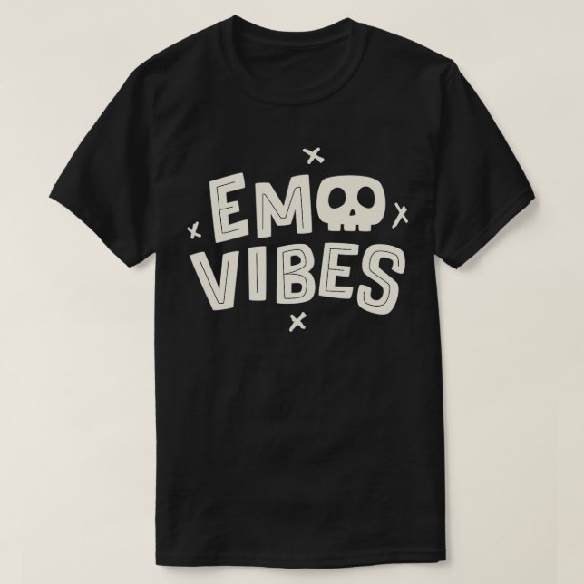 Camiseta Emo Vibes Pastel Gótico Emo Punk Roupas Com Emo Go (Frente do Design)