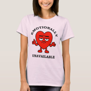 Camiseta Emocionalmente Indisponível – Coração de Desenho A