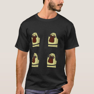 Camiseta Emoções de Pug 