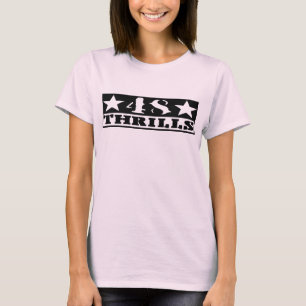 Camiseta Emoções longas cabidas T da luva 48 das mulheres