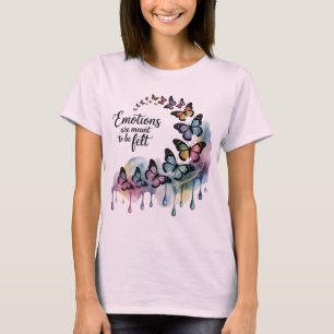 Camiseta Emoções São Sensíveis - Teto De Borboleta