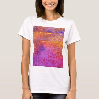 Camiseta Emoções Sunset em lilás, mauve e amarelo