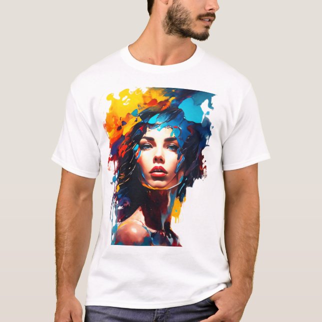 Camiseta Emoções vívidas (Frente)