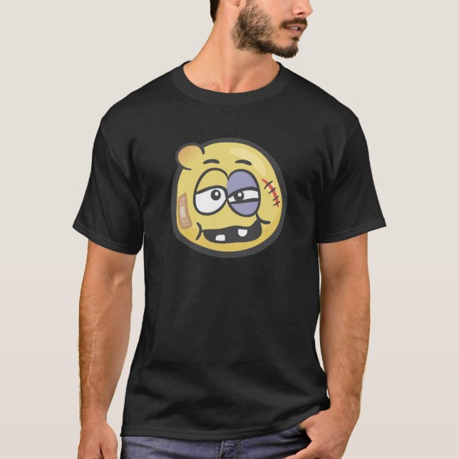 Camiseta Emoji: Bata acima a cara (Frente)