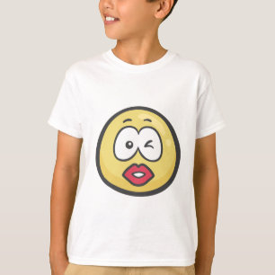 Camiseta Emoji: Beijando a cara