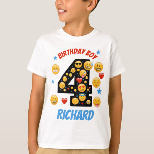 Camiseta Emoji Birthday Boy Quarto Sorriso