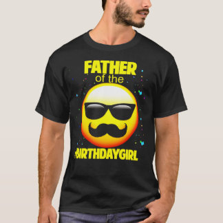 Camiseta Emoji Birthday Girl Para Pai