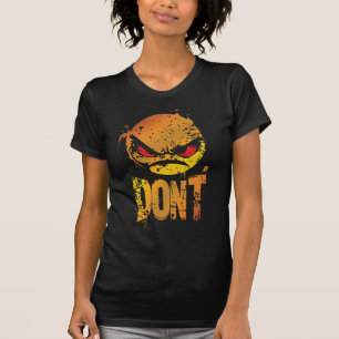 Camiseta Emoji Bravo com Raiva com texto 'NÃO'