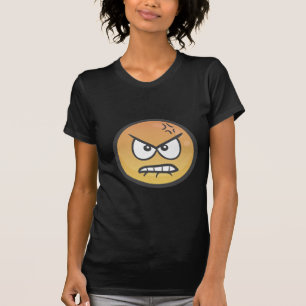 Camiseta Emoji: Cara amuando irritada