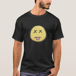 Camiseta Emoji: Cara cansado