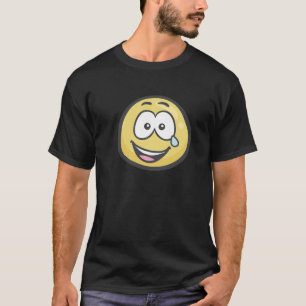 Camiseta Emoji: Cara com os rasgos da alegria