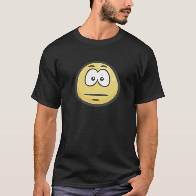 Camiseta Emoji: Cara Expressionless (Frente)