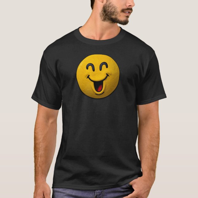 Camiseta Emoji Carinha Sorridente Risonha (Frente)