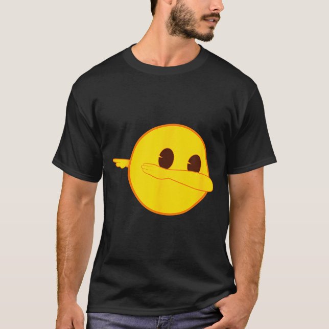 Camiseta Emoji Dab Dabbing Yellow Smile Face  (Frente)