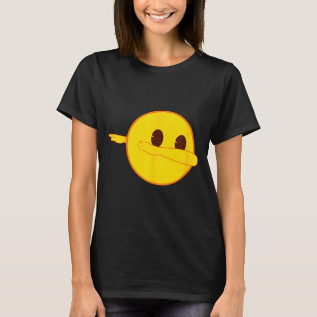 Camiseta Emoji Dab Dabbing Yellow Smile Face  (Frente)