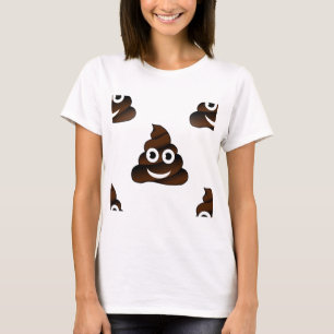 Camiseta emoji de cocô engraçado