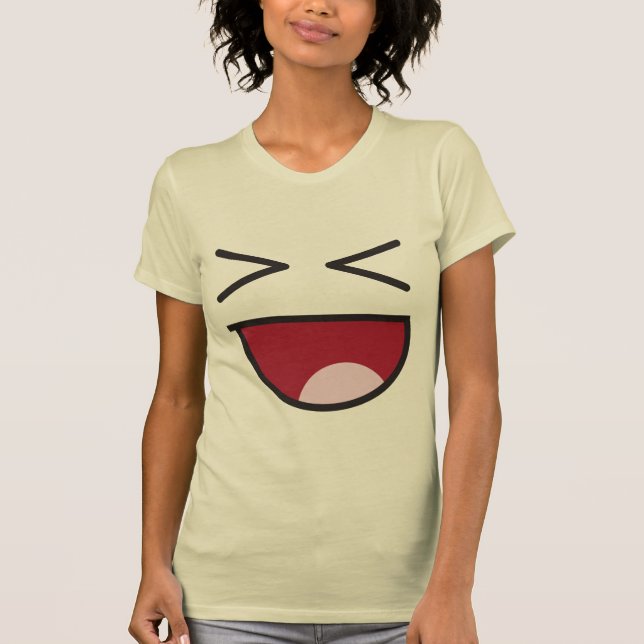 Camiseta emoji de riso (Frente)