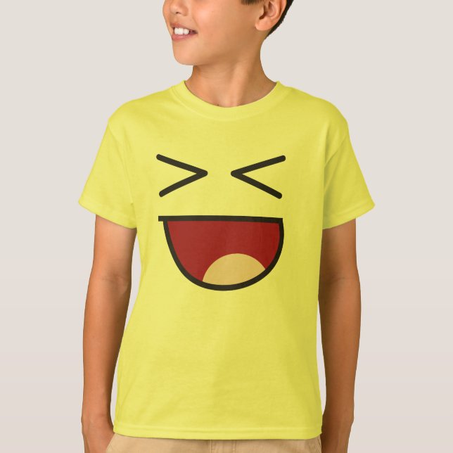 Camiseta emoji de riso (Frente)