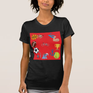 Camiseta emoji desportivo