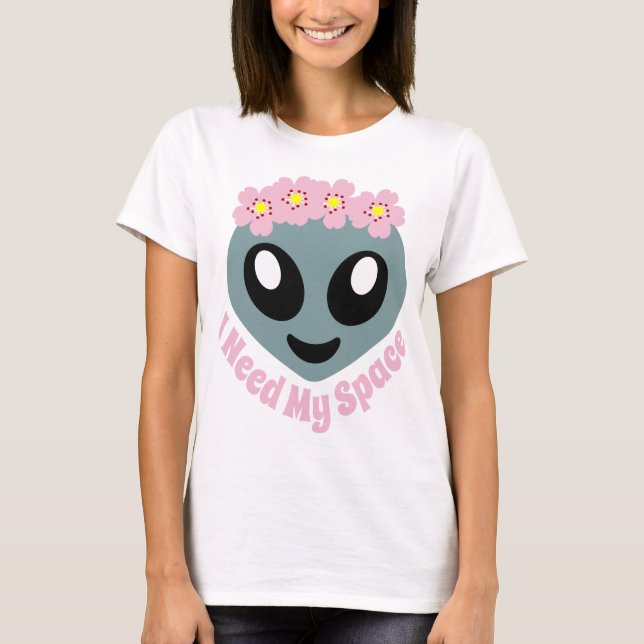 Camiseta Emoji eu preciso meu espaço (Frente)