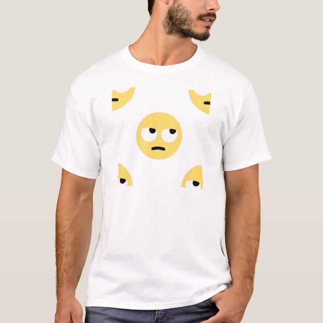 Camiseta emoji eye roll (Frente)