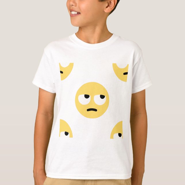 Camiseta emoji eye roll (Frente)