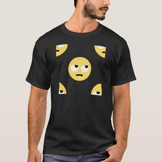 Camiseta emoji eye roll (Frente)