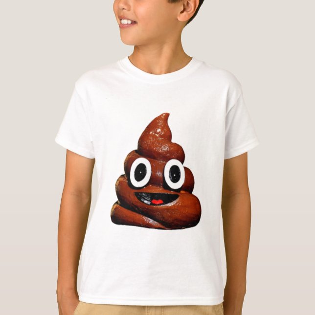 Camiseta emoji feliz e engraçado (Frente)