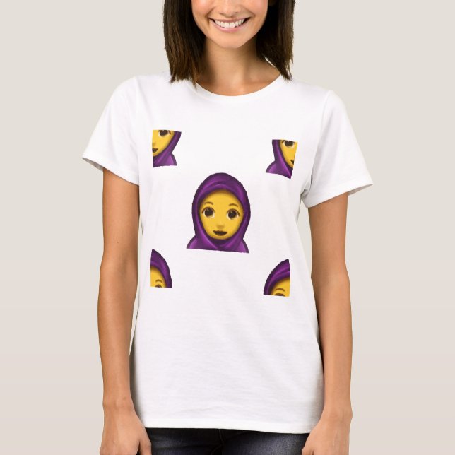 Camiseta emoji hajib (Frente)