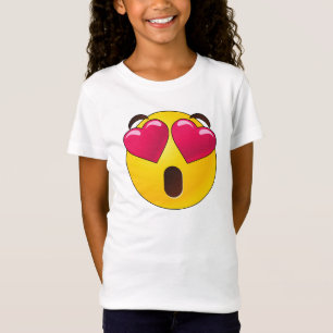 Camiseta Emoji Heart Eyes Dias de os namorados T-Shirt