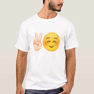 Camiseta Emoji inspirou o design da paz