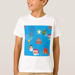 Camiseta emoji poop christmas