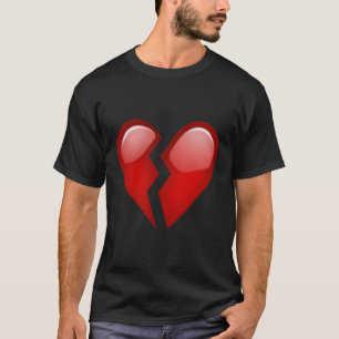 Camiseta Emoji Quebrou O Coração Sem Seu Amado