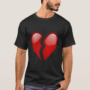 Camiseta Emoji Quebrou O Coração Sem Seu Amado
