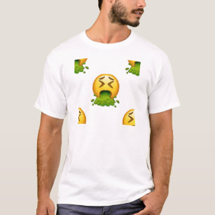 Camiseta emoji vomitando