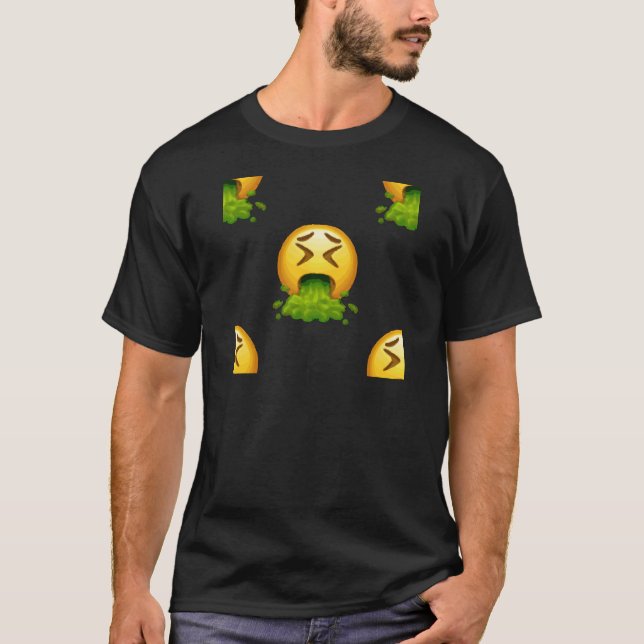 Camiseta emoji vomitando (Frente)