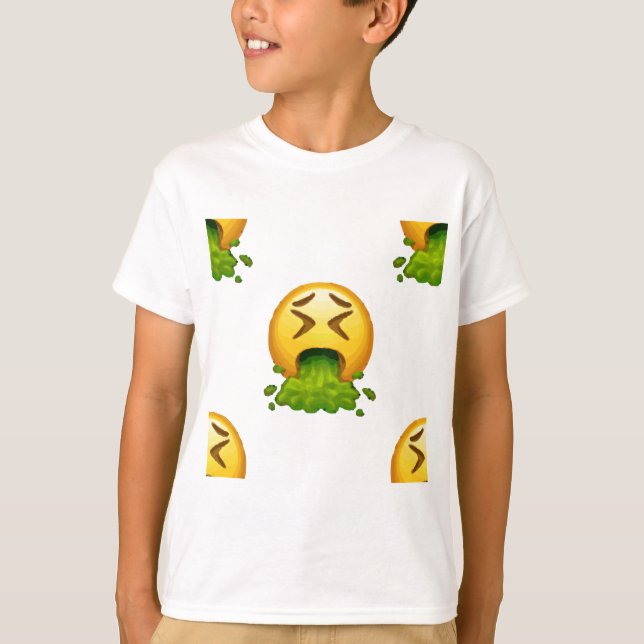 Camiseta emoji vomitando (Frente)